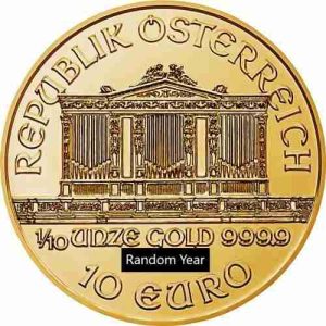 Austria Philharmonic Gold Coin 1/10 oz (Random Year)