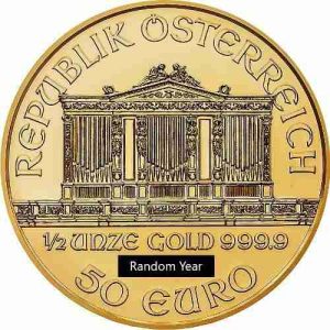 Austria Philharmonic Gold Coin 1/2 oz (Random Year)
