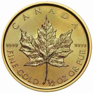 Canada Maple Leaf Gold Coin - Random Year - 1/2 oz