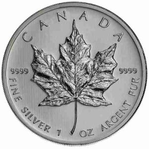 Canada Maple Leaf Silver Coin - Random Year - 1 oz