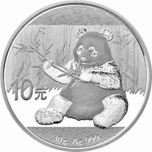 China Panda 30 gram Silver Coin 2017