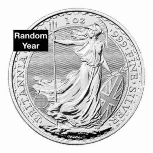 United Kingdom Britannia Silver Coin - Random Year - 1 oz